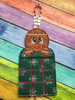 In The Hoop Gingerbread Tic-Tac-Toe Game Embroidery Machine Design