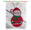 In The Hoop Chubby Christmas Ornaements Embroidery Machine Design Set