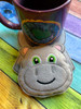 In The Hoop Hippo Flat Coaster Embroidery Machine Design