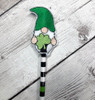 In the hoop Gnome St. Patrick's Day Pencil Topper Embroidery Machine Design Set