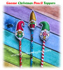 In the Hoop Gnome Christmas Pencil Topper Embroidery Machine Design Set