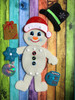 In The Hoop Snapped Snowman Embroidery Machine Design Set