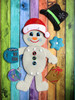 In The Hoop Snapped Snowman Embroidery Machine Design Set