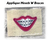 Applique Mouth Embroidery Machine Design Set 2