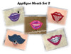 Applique Mouth Embroidery Machine Design Set 2