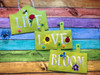 In The Hoop LIVE LOVE BLOOM Wall Hanging EMbroidery Machine Design