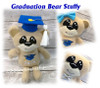 In The Hoop Graduation Bear with Gift Card Holder Embroidery Machine Design Set