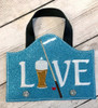 In The Hoop LIVE LOVE CHILL Wall Hanging Embroidery Machine Design