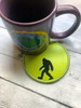 In The Hoop Bigfoot Coaster Embroidery Machine Design