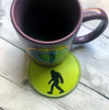 In The Hoop Bigfoot Coaster Embroidery Machine Design