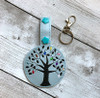 In The Hoop Tree Of Life Key Fob EMbroidery Machine Design