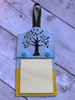 In The Hoop Tree Of Life Sticky Note Holder Embroidery Machine Design