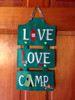 In The Hoop LIVE LOVE CAMP Wall Hanging Embroidery Machine Design