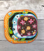 In The Hoop Quilted Square Coaster/Hotplate  with Satin Stitch Embroidery Machine Design Set