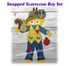 In The Hoop Snapped Scarecrow Boy Embroidery Machine Design set