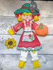 In The Hoop Snapped Scarecrow Girl Embroidery Machine Design