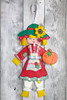 In The Hoop Snapped Scarecrow Girl Embroidery Machine Design