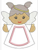 In The Hoop Peek A Belly Angel Girl Ornament Embroidery Machine Design