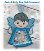 In The Hoop Peek A Belly Angel Boy Ornament Embroidery Machine Design