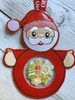 In The Hoop Peek A Belly Santa Ornament Embroidery Machine Design