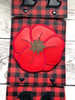 In The Hoop Poppy Snap On Decoration For Home Sign Embroidery Machine Design