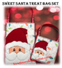 In The Hoop Sweet Santa Treat Bag Embroidery Machine Design Set