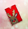 In The Hoop Happy Reindeer Gift Card Holder Embroidery Machine design