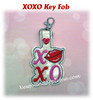 In The Hoop XOXO Key Fob Embroidery Machine Design