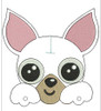 In The Hoop Chihuahua Snap On Deco Embroidery Machine Design