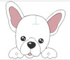 In The Hoop French Bulldog Snap On Deco Machine Embroidery Design