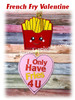 In The Hoopn French Fry Valentine Ornament Embroidery Machine Design
