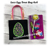 In The Hoop Lace Egg Treat Bags and Gift Card Holder Embroidery Machine Design Set