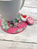 In The Hoop Flamingo Coaster Embroidery Machine Design