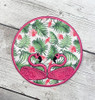 In The Hoop Flamingo Coaster Embroidery Machine Design