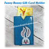 In The Hoop Funny Bunny Gift Card Holder Embroidery Machine Design