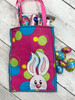 In The Hoop Funny Bunny Treat Bag Embroidery Machine Design