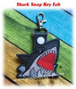 In The Hoop Shark Key Fob Embroidery Machine Design