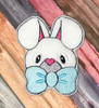 In The Hoop Bunny Head Pencil Toppers Embroidery Machine Design
