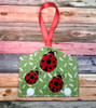 In The Hoop Lady Bug Family Sticky Note Holder Embroidery Machine Design