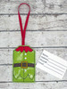 In The Hoop Elf Belly Luggage Tag Embroidery Machine Design