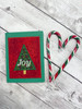 In The Hoop Tree Joy Christmas Card Embroidery Machine Design