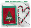 In The Hoop Tree Joy Christmas Card Embroidery Machine Design
