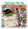 In The Hoop Witch Peeker Treat Bag Embroidery Machine design