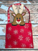 In The Hoop Reindeer Peeker Treat Bag Embroidery Machine Design