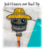 In The Hoop Jack O Lantern 2021 Pencil Topper Embroidery Machine Design