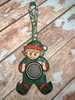 In The Hoop Elf Boy Camera Ornament Embroidery Machine Design