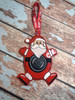 In The Hoop Santa Camera Ornament Embroidery Machine Design