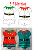 Elf Pants are made with printed felt and is not embroidered.