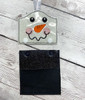 In The Hoop Snowman Face Sticky Note Holder Embroidery Machine Design