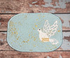 In The Hoop Elegant Dove Coaster 5x7  Embroidery Machine Design